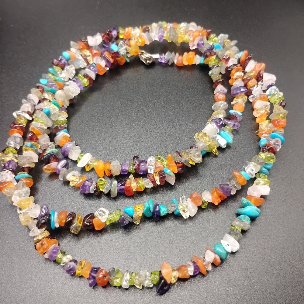 Multi Gemstone Necklace - image 2